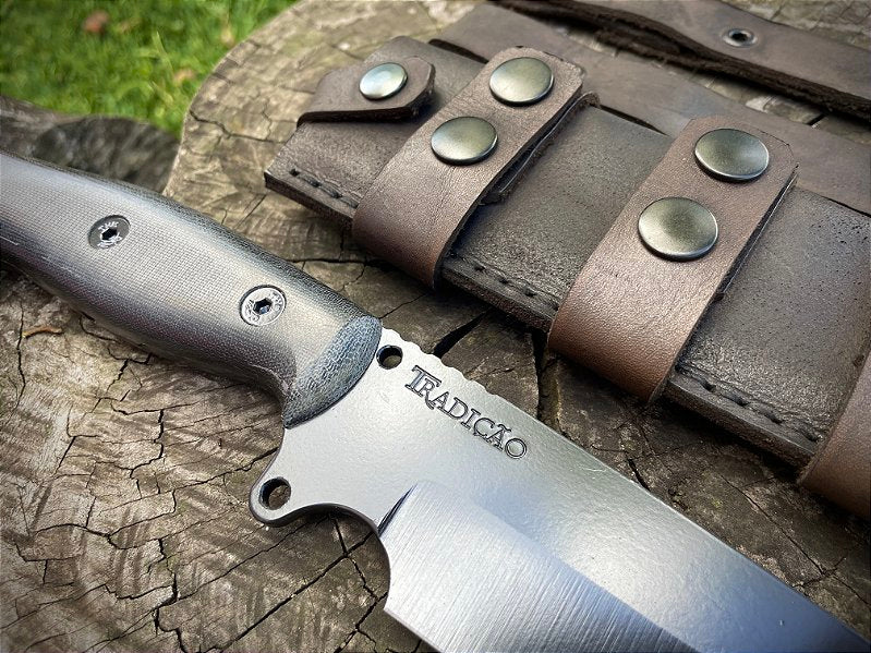 Faca de Resgate, Sobrevivencia e Bushcraft Modelo Onça Parda