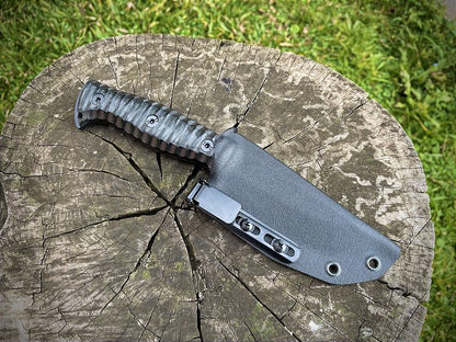 Faca para Bushcraft e Sobrevivência modelo EDC Bainha em Kydex