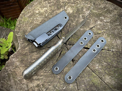 Faca para EDC, modelo Companion Tantô Inox Sandvik 14c28n