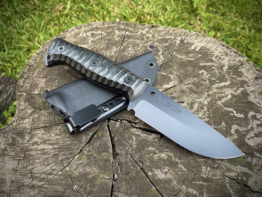 Faca para Bushcraft e Sobrevivência modelo EDC Bainha em Kydex