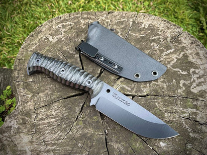 Faca para Bushcraft e Sobrevivência modelo EDC Bainha em Kydex
