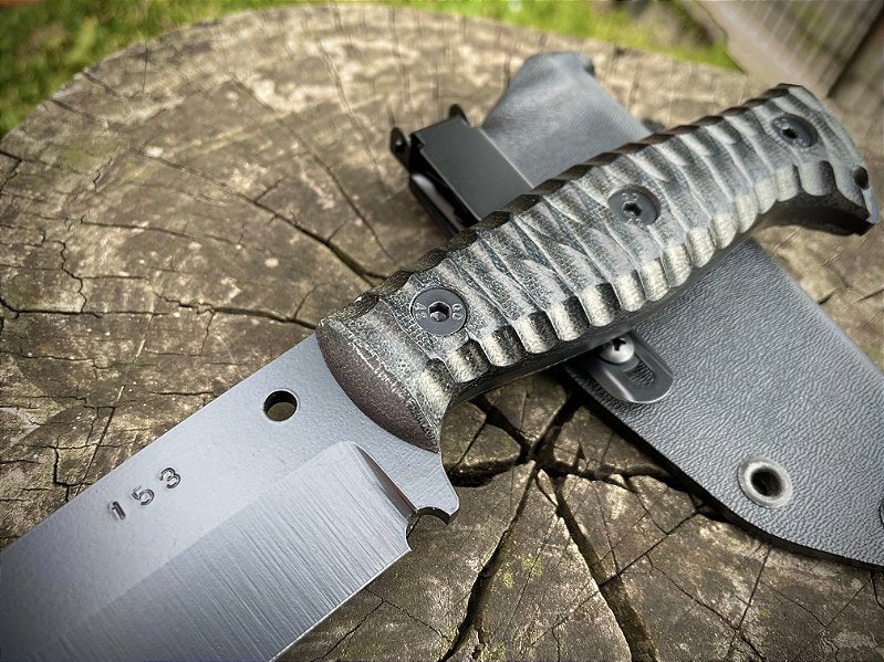 Faca para Bushcraft e Sobrevivência modelo EDC Bainha em Kydex