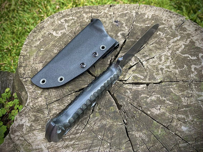 Faca para Bushcraft e Sobrevivência modelo EDC Bainha em Kydex