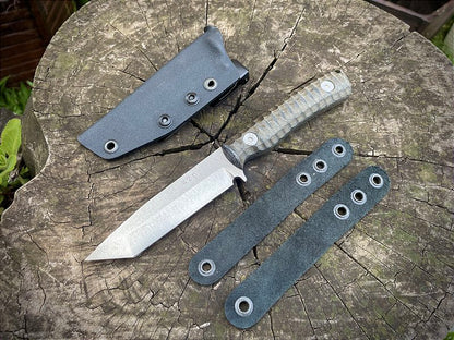 Faca para EDC, modelo Companion Tantô Inox Sandvik 14c28n